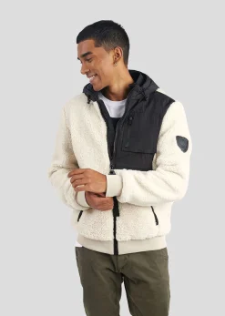 Veste blanc cassé / noire PACI SKY