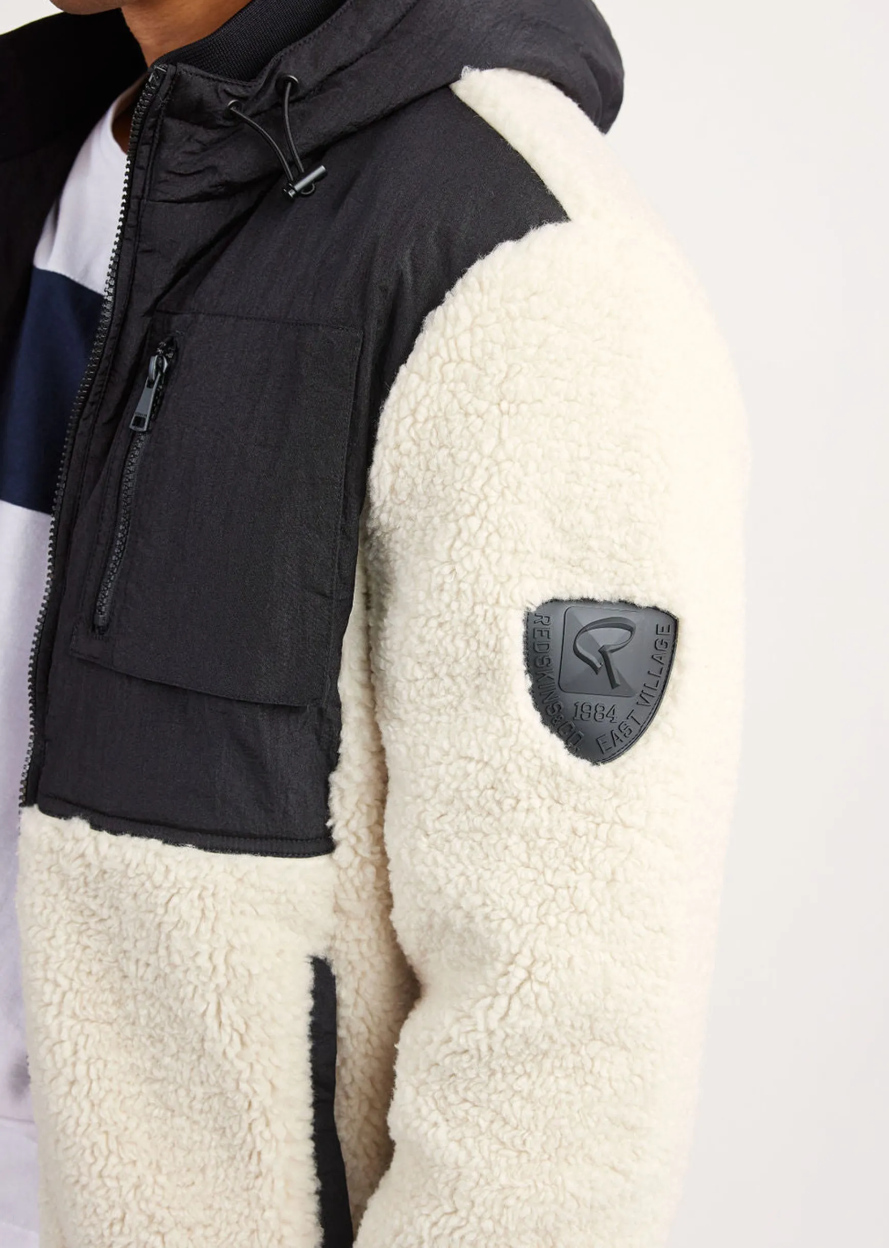 Veste blanc cassé / noire PACI SKY