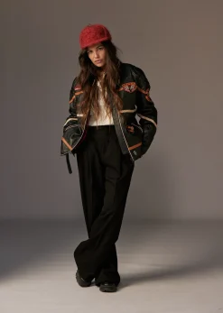 Veste en cuir noire R66 VEGAS