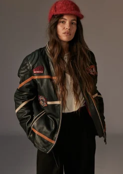 Veste en cuir noire R66 VEGAS