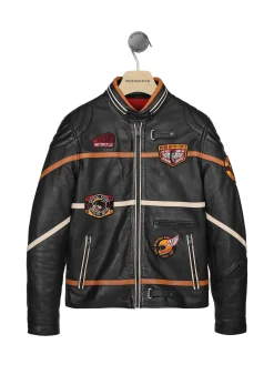Veste en cuir noire R66 VEGAS