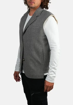 Veste sans manche grise TRUMAN LUCIE