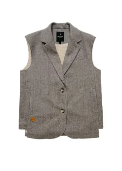Veste sans manche grise TRUMAN LUCIE